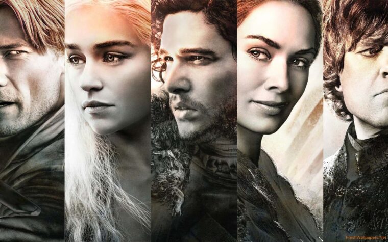 Portraits des personnages principaux de la saison 5 de Game of Thrones